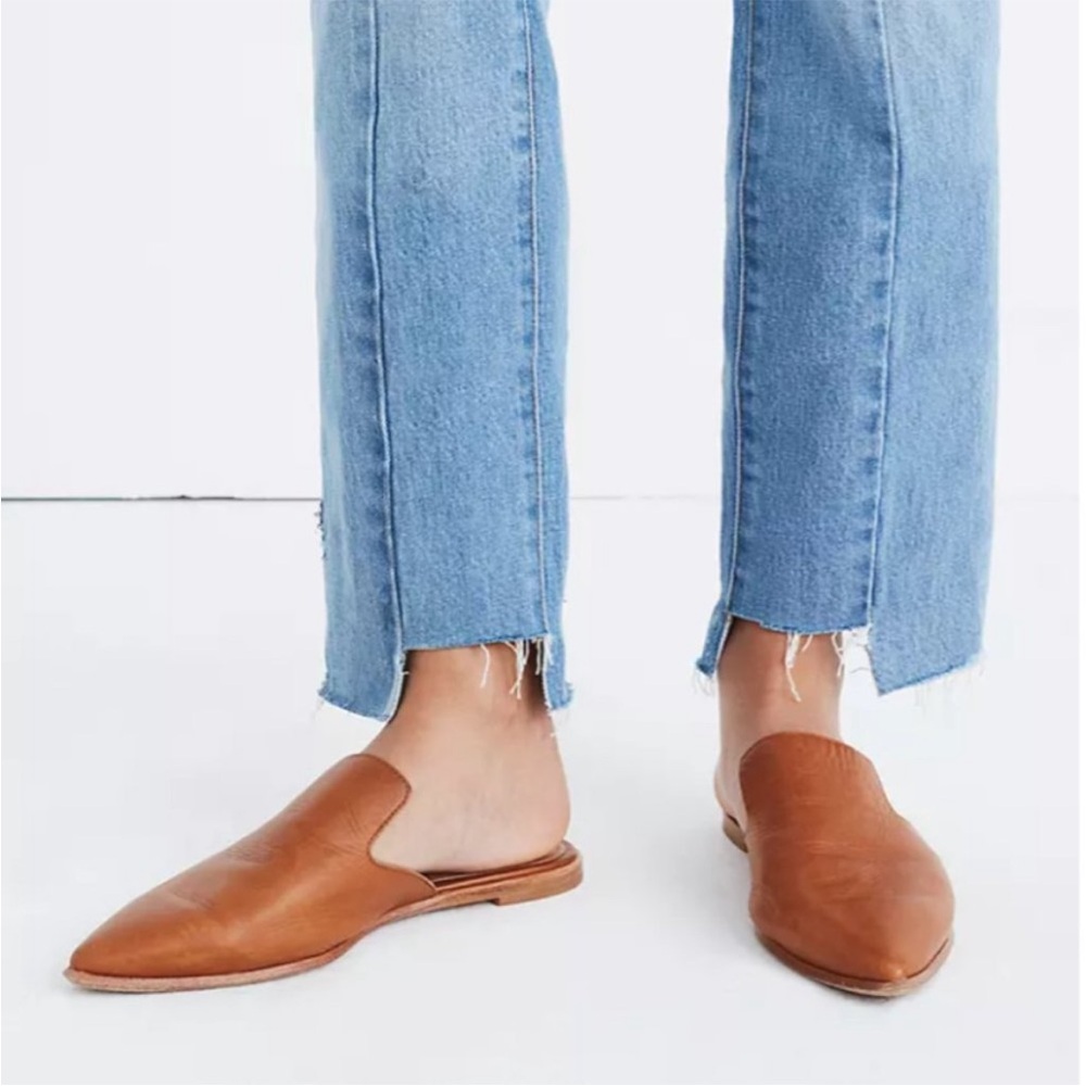 Madewell Gemma mule in English Saddle size 7